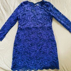 Blue Skin Tight Fitting Dress